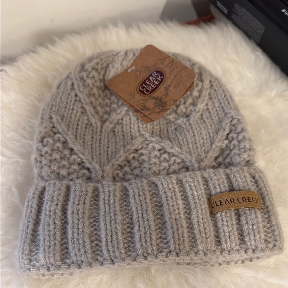 Clear Creek Gray Knit Beanie
